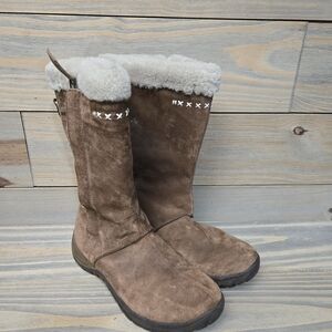 Helly Hansen Brown Shearling-Lined Winter Boots